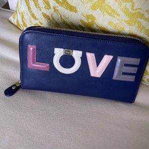 RARE Salvatore Ferragamo long zip wallet, almost brand new with box & tags